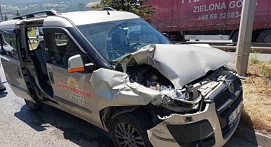 Samsun'da 4 araçlı zincirleme trafik kazası: 1 yaralı
