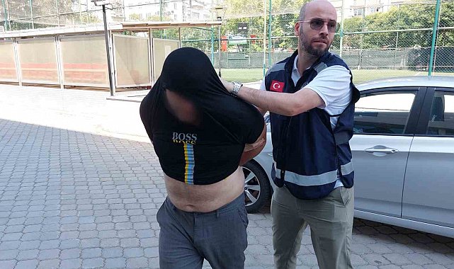 Samsun'da sitenin bahçesinden piknik masası çalan şahıs tutuklandı