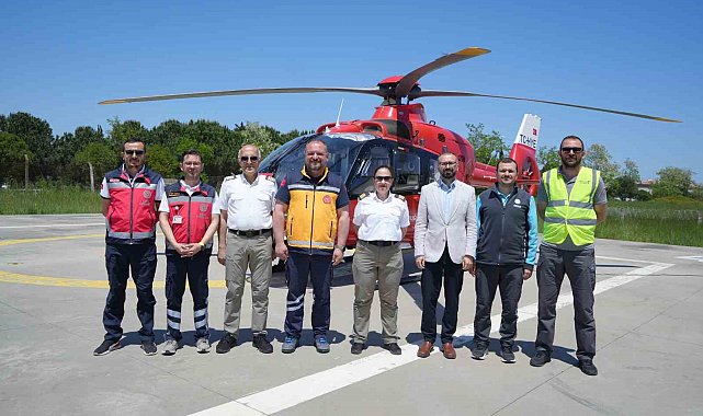 Samsun'daki ambulans helikopter 5 yılda bin 190 hastanın imdadına yetişti