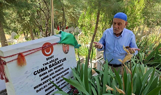Şehit babaları, Babalar Günü'nü çocuklarının kabri başında dua ederek geçirdi
