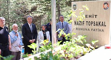 Şehit polis memuru Topsakal kabri başında dualarla anıldı