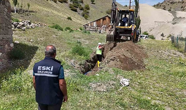 Şenkaya'ya altyapı desteği