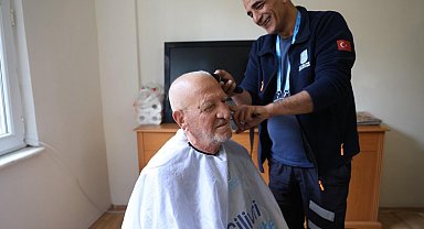 Silivri Belediyesinden ücretsiz berber hizmeti