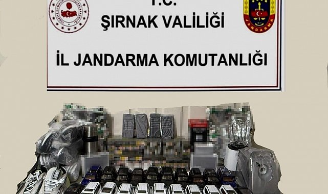 Şırnak'ta 1,5 milyon TL değerinde kaçak malzeme ele geçirildi
