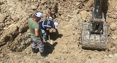 Söğüt'te ana su hattında çatlak oluştu