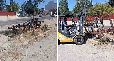 Söke Belediyesi'nden hurda araçlara müdahale