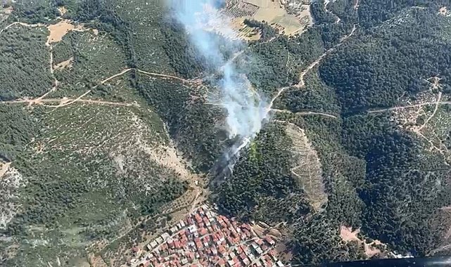 Soma'da aynı gün ikinci orman yangını