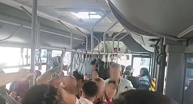 Taciz iddiası otobüsü karıştırdı, tekme tokat kavga ettiler