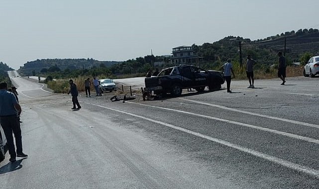 Takla atan kamyonette 1 ölü, 2 yaralı