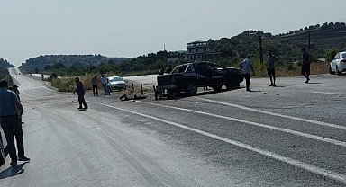 Takla atan kamyonette 1 ölü, 2 yaralı