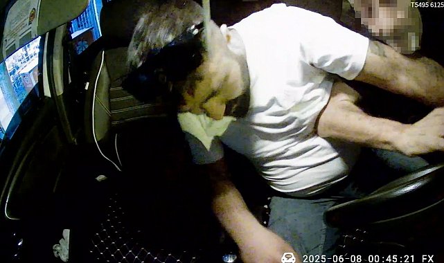 Taksiciye dehşet yaşattı