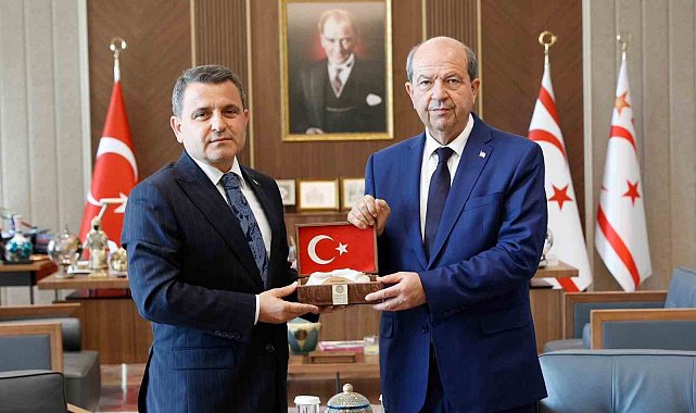 Tarihi Alan Başkanı Kaşdemir'den KKTC Cumhurbaşkanı Tatar'a ziyaret