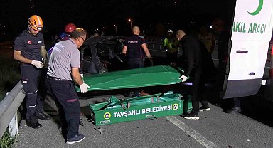 Tavşanlı'da feci kaza... 2 araç çarpıştı: 1 ölü, 3 yaralı