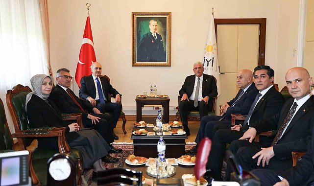 TBMM Başkanı Kurtulmuş, İYİ Parti Lideri Dervişoğlu'nu ziyaret etti