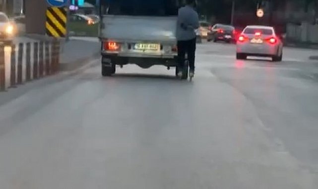 Tehlikeli yolculuk kamerada