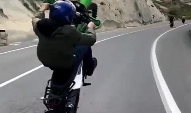 Tek teker üstünde tehlikeli yolculuk