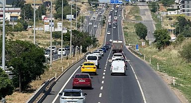 Tekirdağ-İstanbul yolunda dönüş yoğunluğu başladı