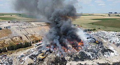 Tekirdağ'da geri dönüşüm tesisinde yangın