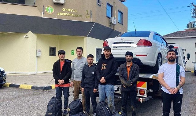 Tekirdağ'da yol kontrolünde 5 düzensiz göçmen ve 1 organizatör yakalandı