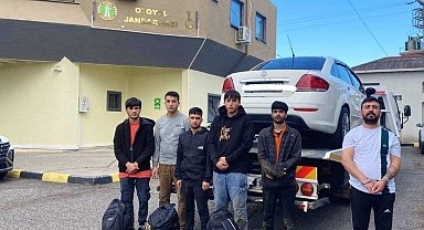 Tekirdağ'da yol kontrolünde 5 düzensiz göçmen ve 1 organizatör yakalandı