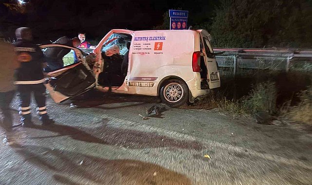 Ters şerit kazasında 6 kişi yaralandı