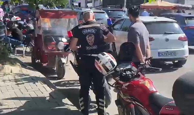 Ters yönden gelen motosiklet sürücüsüne para cezası