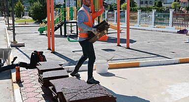 Tokat Belediyesi trafik eğitim parkı yenileniyor