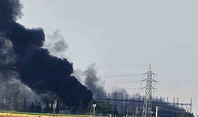 Trafo merkezindeki yangına müdahale eden işçi dumandan etkilendi