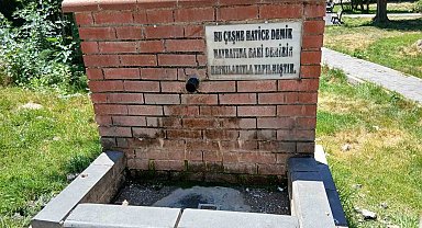 Tunceli'de yoğun bakteri tespit edilen çeşme kapatıldı