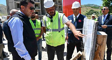Tunceli'nin en riskli ilçesinde depreme dirençli 281 konutun yapımı sürüyor