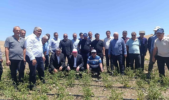 TZOB Başkanı, dolu sonrası zarar gören tarlaları inceledi