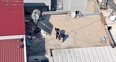 Uyuşturucuyu tuvalete atıp kaçmaya çalışan şüpheli dron takibi ile yakalandı