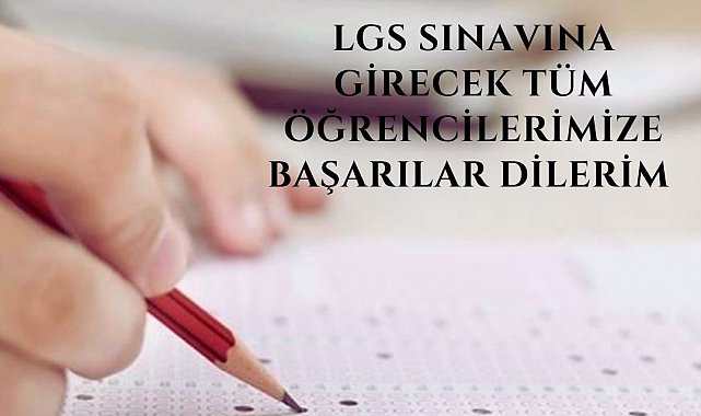 Vali Aksoy, LGS'ye girecek öğrencilere başarılar diledi