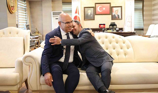 Vali Koç, toplumun sevilen ismi Cemal Aksakboğa'yı Valilikte konuk etti