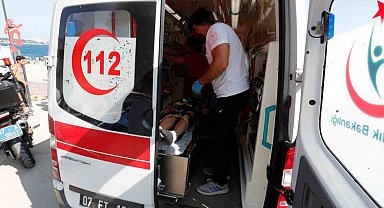 Varyanttan aşağı atılan scooter 15 yaşındaki çocuğun başına düştü