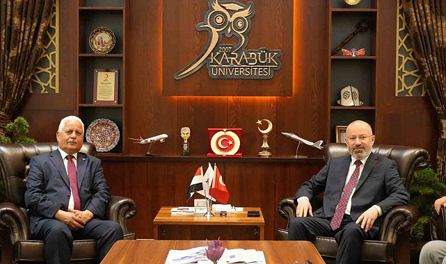 Yemen'in Ankara Büyükelçisi, Rektör Kırışık ile bir araya geldi