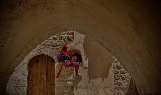 Yerli örümcek adamın 64'üncü durağı Mardin oldu