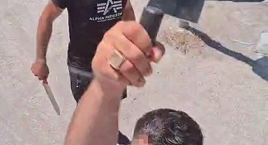 Yol verme tartışmasında satırla saldırdı