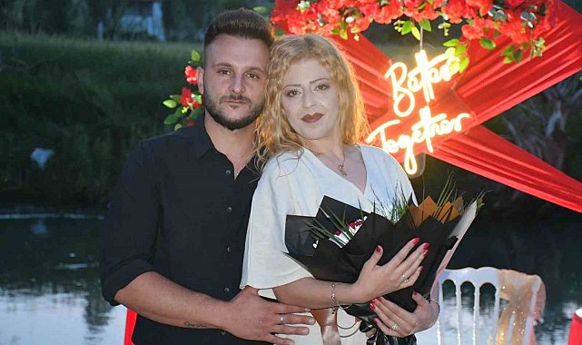 Zamantı Irmağı'nda sürpriz evlilik teklifi