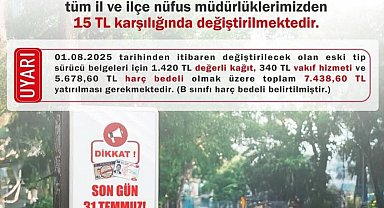 Zonguldak Valiliği uyardı; eski sürücü belgeleri 31 Temmuz'da geçerliliğini yitirecek
