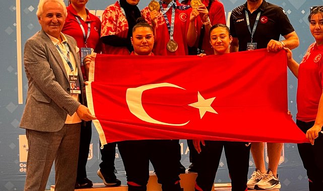 166 kilo kaldırarak Avrupa şampiyonu oldu