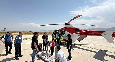 9 aylık bebek ambulans helikopterle Elazığ'a sevk edildi