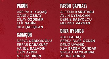 A Milli Kadın Voleybol Takımı'nın Dünya Şampiyonası geniş kadrosu açıklandı