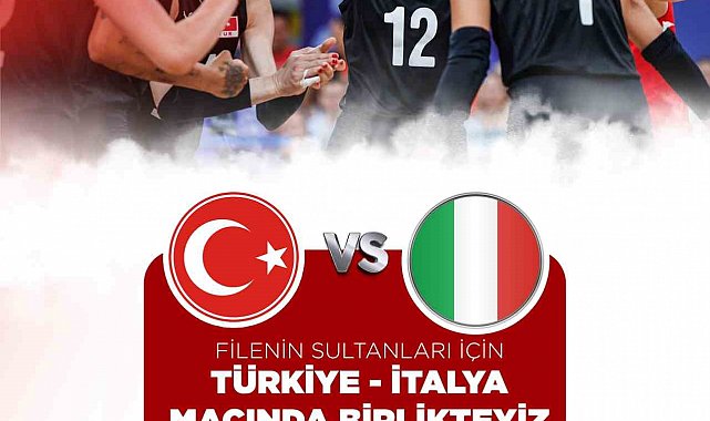 A Milli Kadın Voleybol Takımı'nın maçı dev ekranda izlenecek