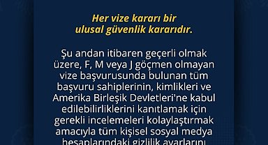 ABD vize başvurusunda sosyal medya hesaplarına "herkese açık" şartı
