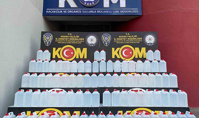 Adana'da kaçak etil alkol operasyonu: 3 gözaltı