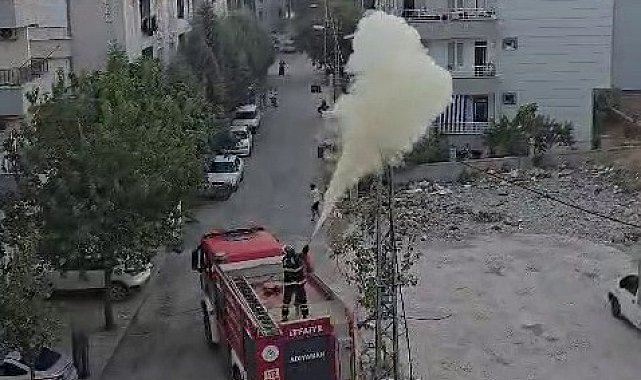 Adıyaman'da elektrik hattında yangın çıktı