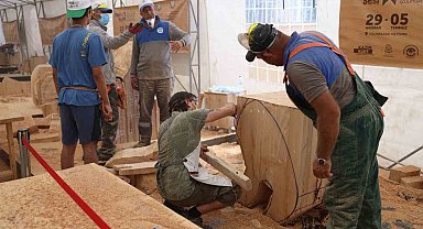 Ahşap Heykel Festivali coşkuyla devam ediyor