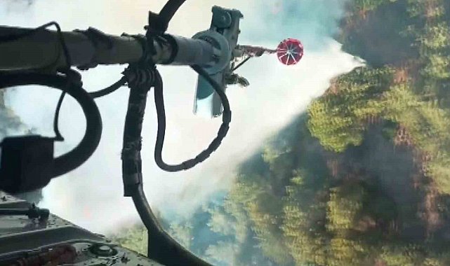 Akhisar'daki orman yangını 4'üncü gününde devam ediyor