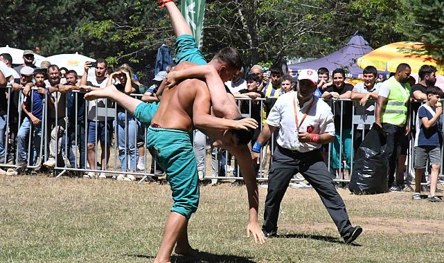 Alıç Yaylası kıran Kırana güreşlere sahne oldu